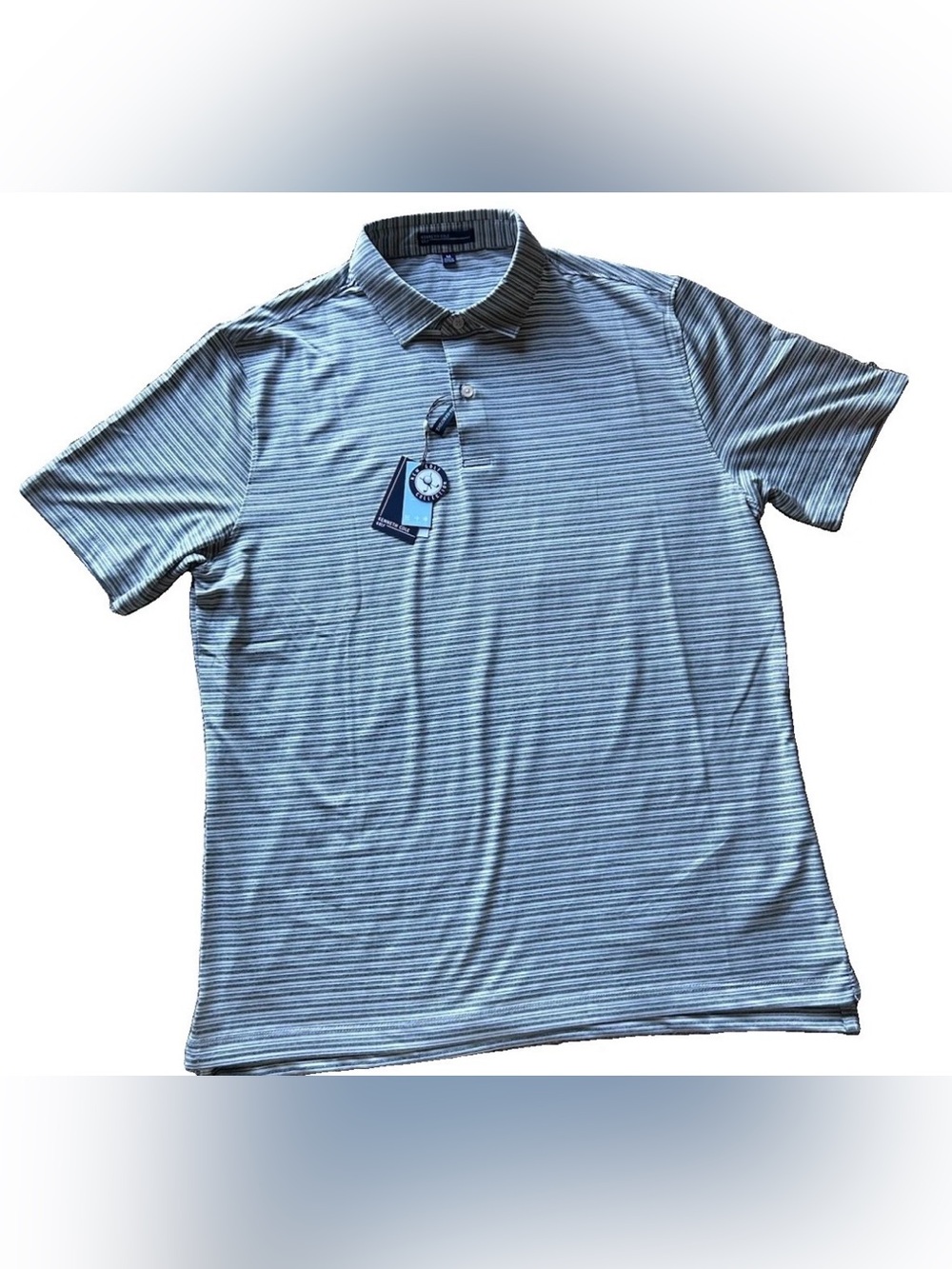 Kenneth Cole Men's Golf  Polo Shirt Green Gables Heather Size Medium